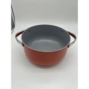 Caraway 6.5 Qt Ceramic Nonstick Dutch Oven Pot ~10” Perracotta w/ Handles